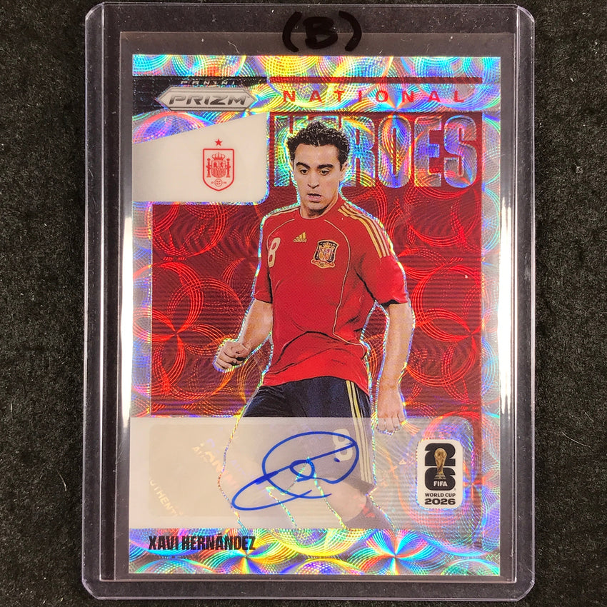 2026 Prizm FIFA World Cup XAVI HERNANDEZ National Heroes Auto Choice #NH-XH (B)