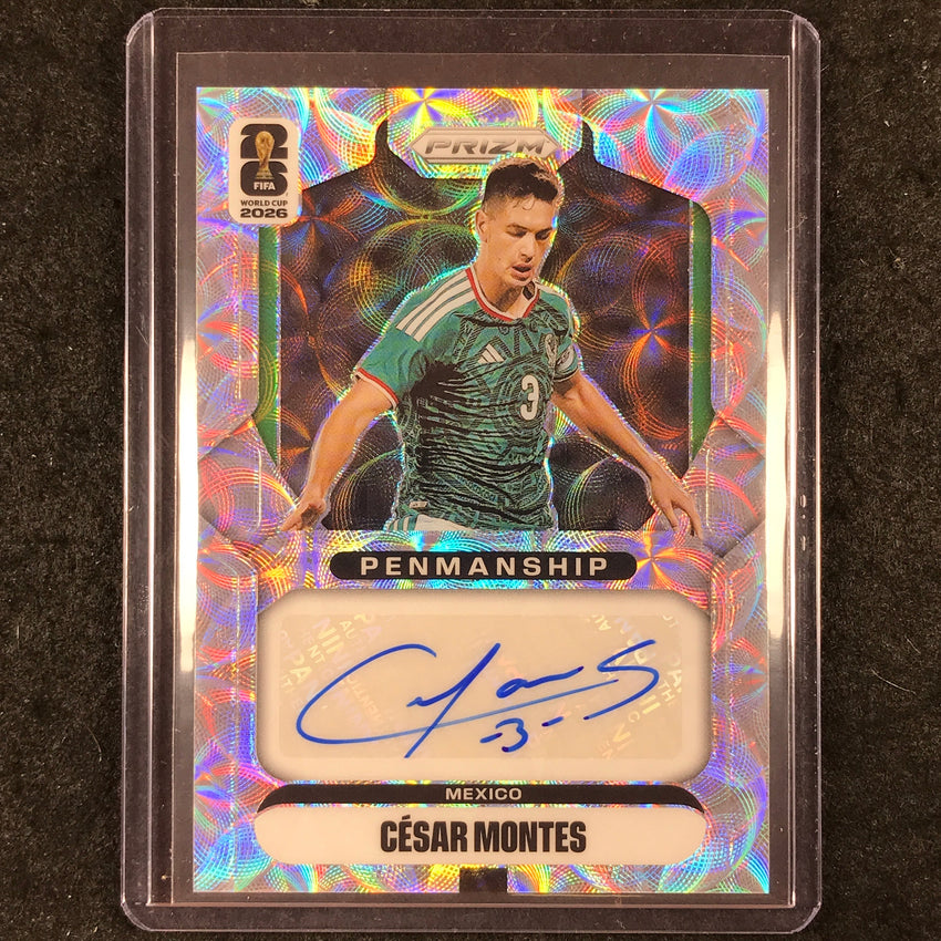 2026 Prizm FIFA World Cup CESAR MONTES Penmanship Auto Choice #P-CM