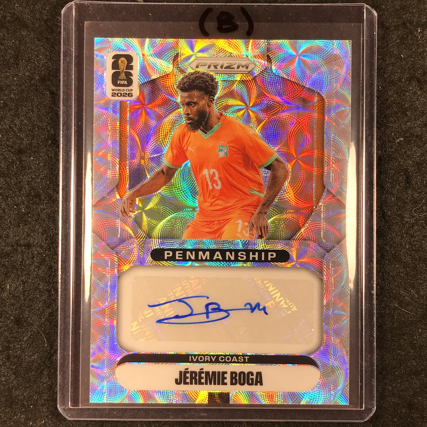 2026 Prizm FIFA World Cup JEREMIE BOGA Penmanship Auto Choice #P-JB (B)