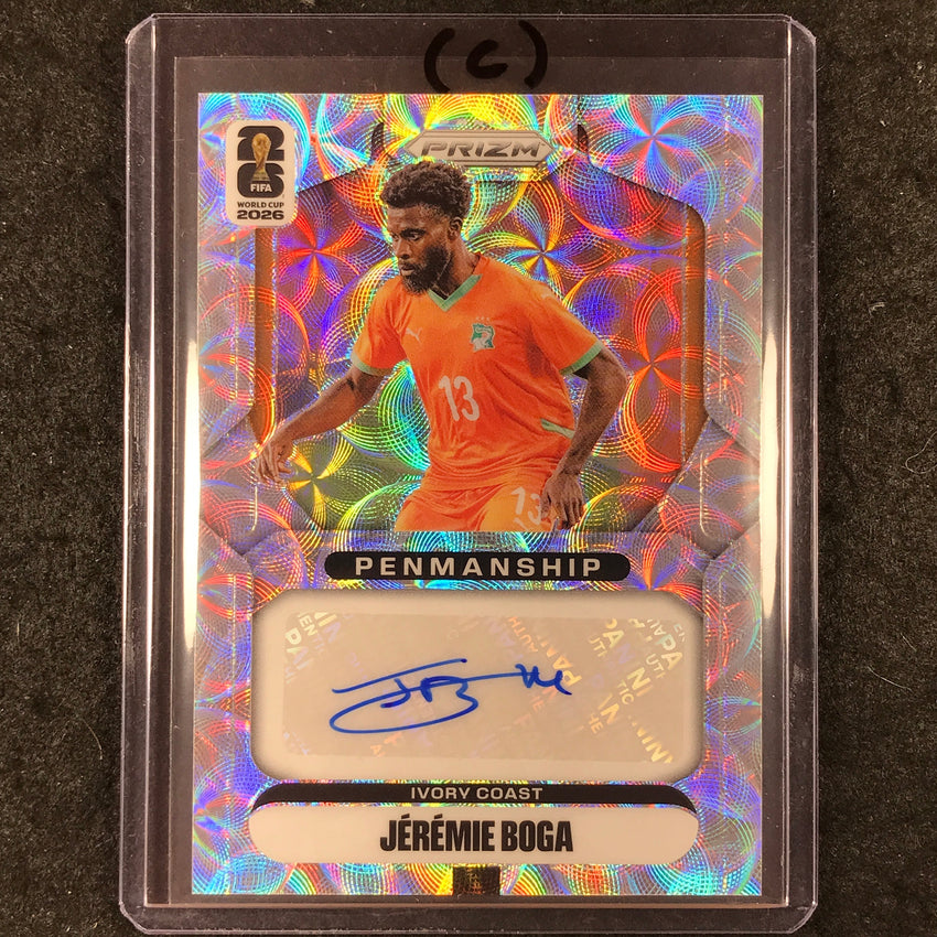 2026 Prizm FIFA World Cup JEREMIE BOGA Penmanship Auto Choice #P-JB (C)