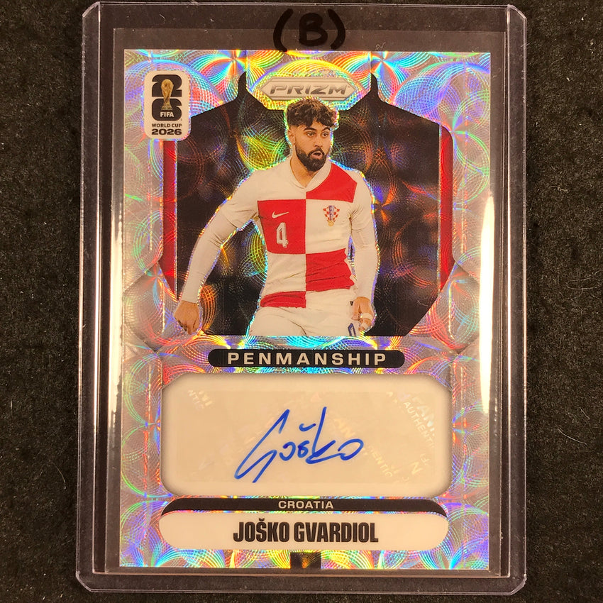 2026 Prizm FIFA World Cup JOSKO GVARDIOL Penmanship Auto Choice #P-JG (B)