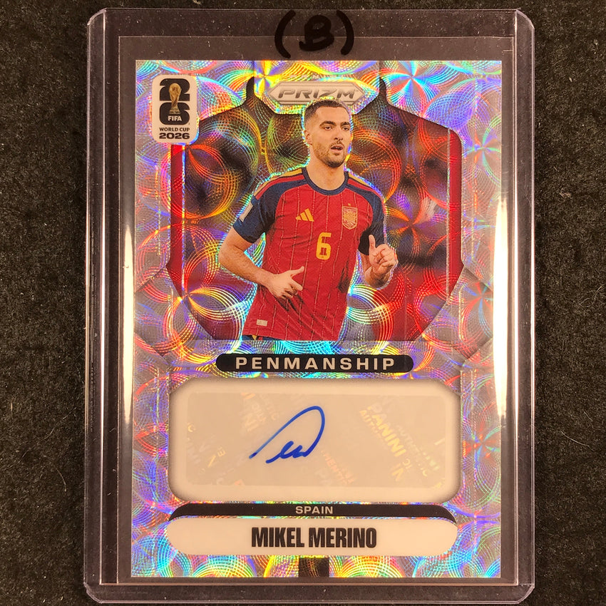 2026 Prizm FIFA World Cup MIKEL MERINO Penmanship Auto Choice #P-MM (B)