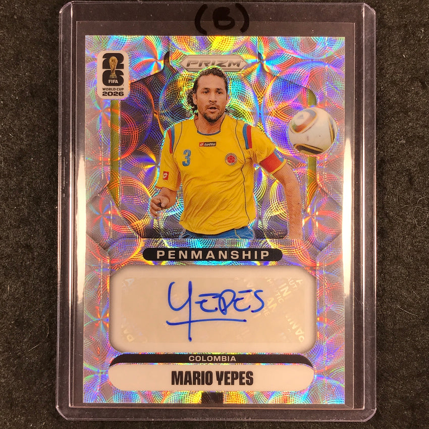 2026 Prizm FIFA World Cup MARIO YEPES Penmanship Auto Choice #P-MY (B)