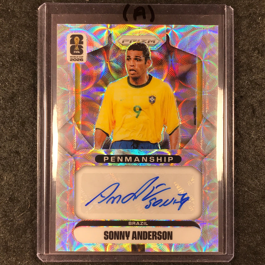 2026 Prizm FIFA World Cup SONNY ANDERSON Penmanship Auto Choice #P-SA (A)