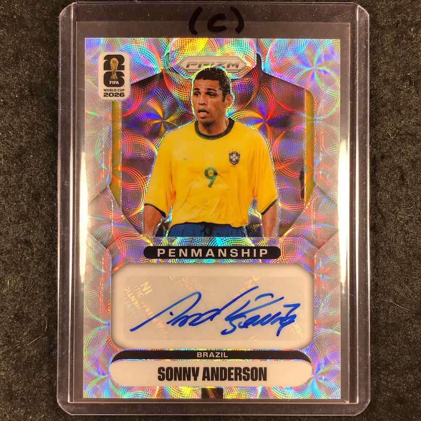 2026 Prizm FIFA World Cup SONNY ANDERSON Penmanship Auto Choice #P-SA (C)