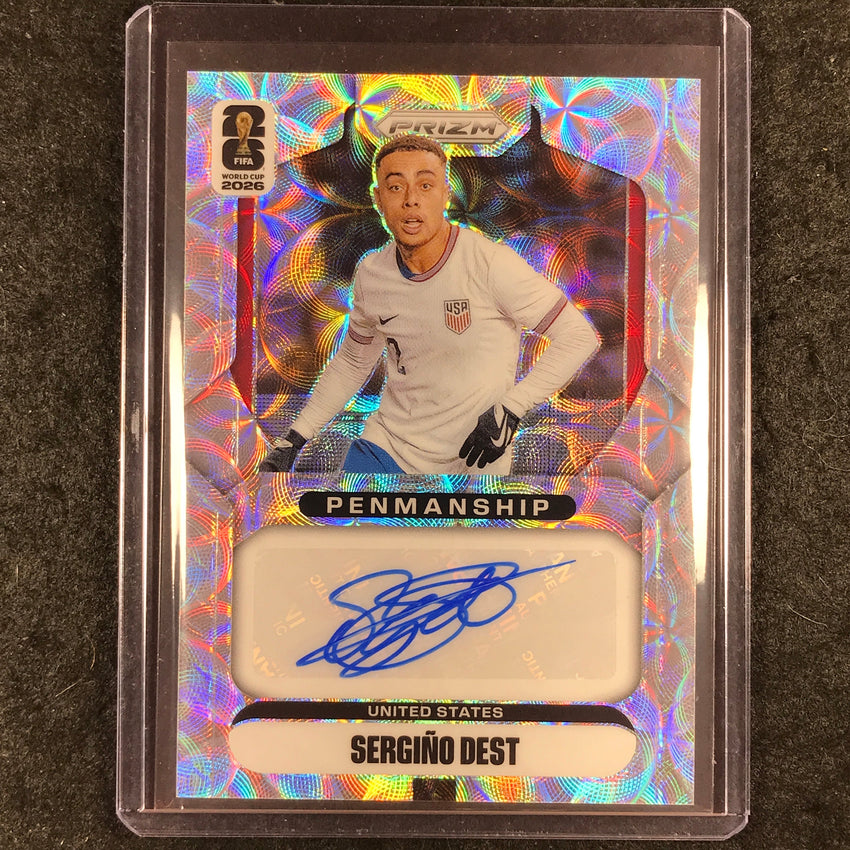 2026 Prizm FIFA World Cup SERGINO DEST Penmanship Auto Choice #P-SD