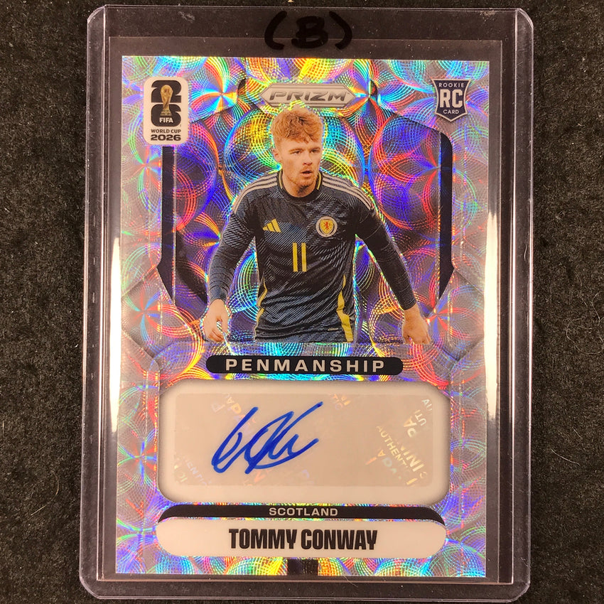2026 Prizm FIFA World Cup TOMMY CONWAY Penmanship Rookie Auto Choice #P-TC (B)