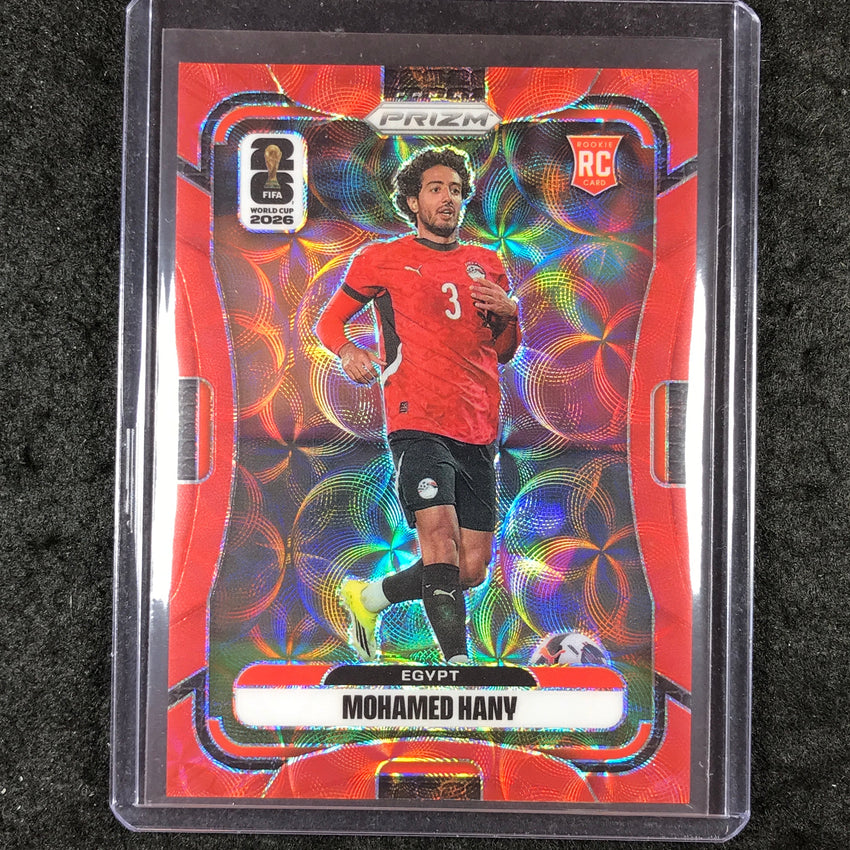 2026 Prizm FIFA World Cup MOHAMED HANY Rookie Choice Red /85 #222