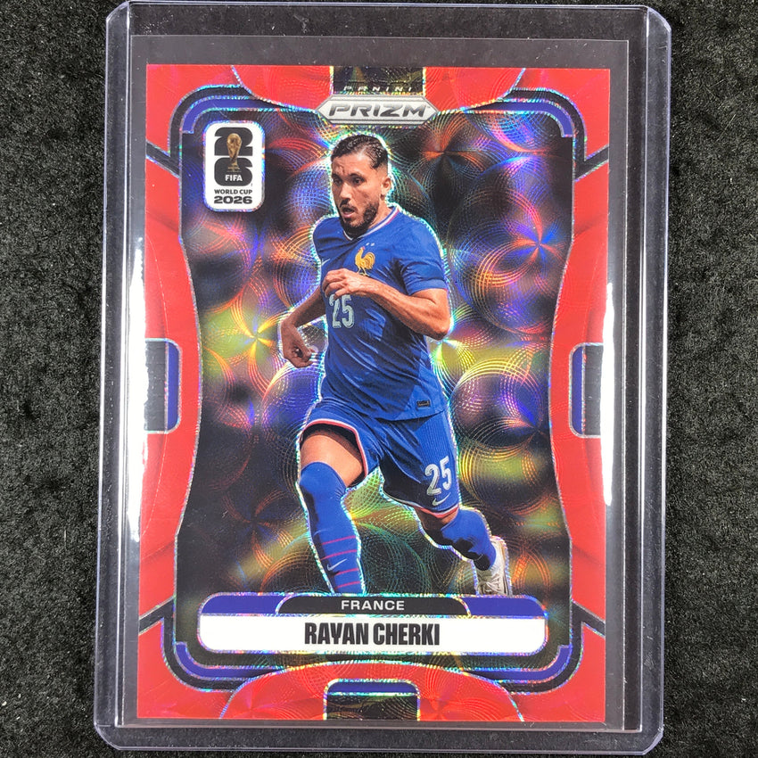 2026 Prizm FIFA World Cup RAYAN CHERKI Choice Red /85 #24