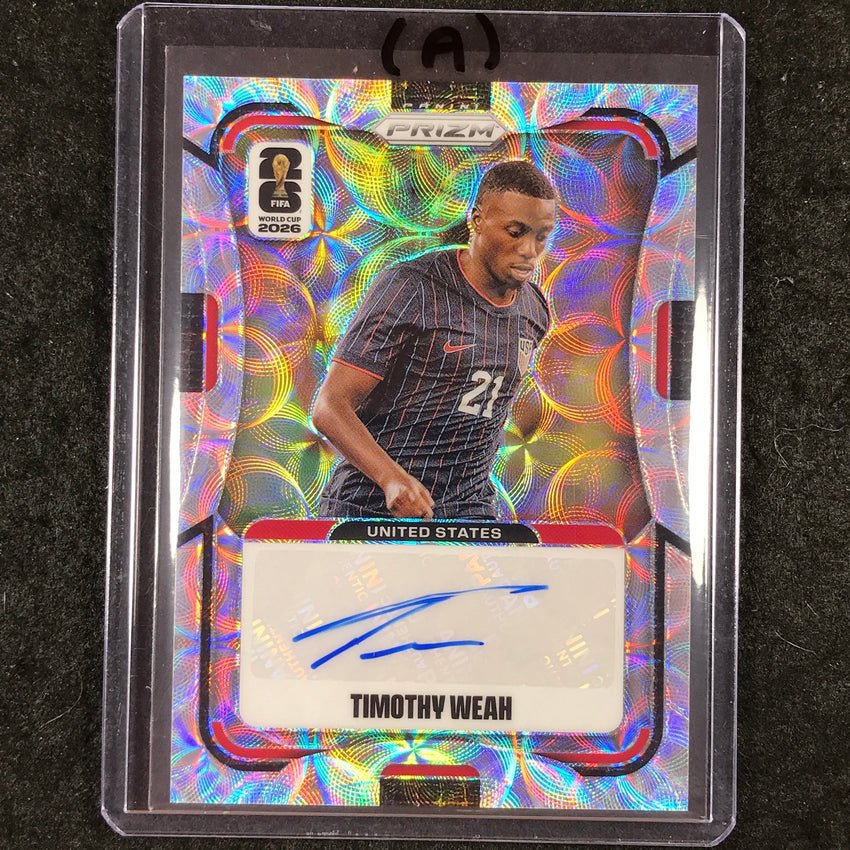 2026 Prizm FIFA World Cup TIMOTHY WEAH Signatures Auto Choice #AG-TW (A)