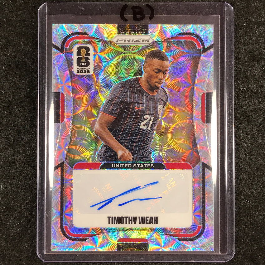 2026 Prizm FIFA World Cup TIMOTHY WEAH Signatures Auto Choice #AG-TW (B)