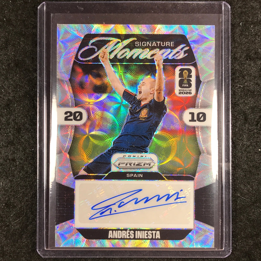 2026 Prizm FIFA World Cup ANDRES INIESTA Signature Moments Auto Choice #SM-AI