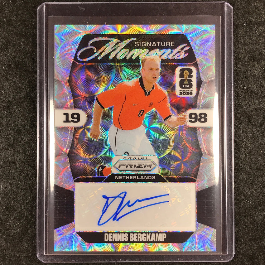 2026 Prizm FIFA World Cup DENNIS BERGKAMP Signature Moments Auto Choice #SM-DB