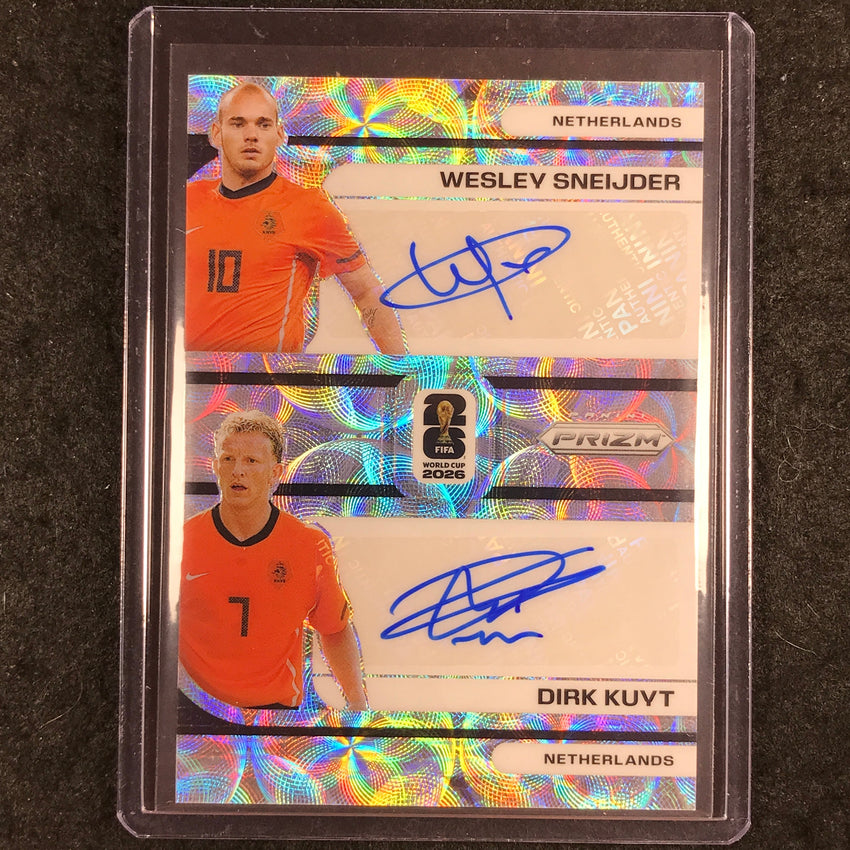 2026 Prizm FIFA World Cup WESLEY SNEIJDER DIRK KUYT Dual Auto Choice #DS-WD
