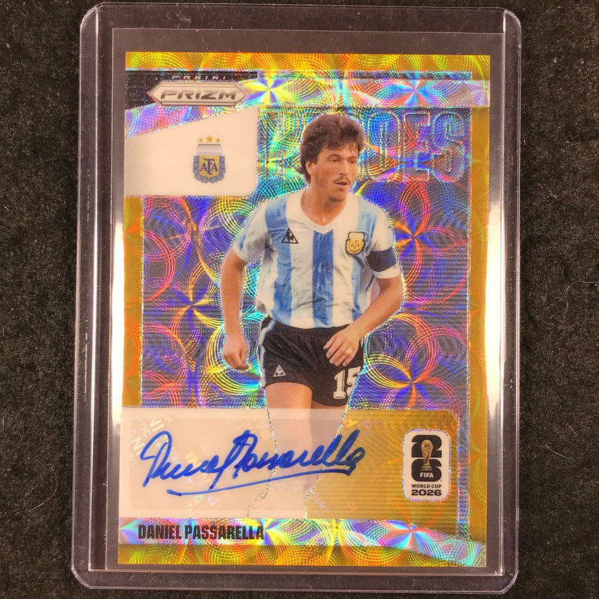 2026 Prizm World Cup DANIEL PASSARELLA National Heroes Auto Choice Gold 6/10
