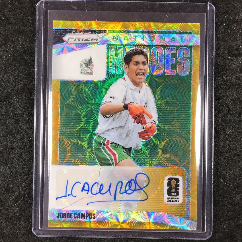 2026 Prizm FIFA World Cup JORGE CAMPOS National Heroes Auto Choice Gold 3/10