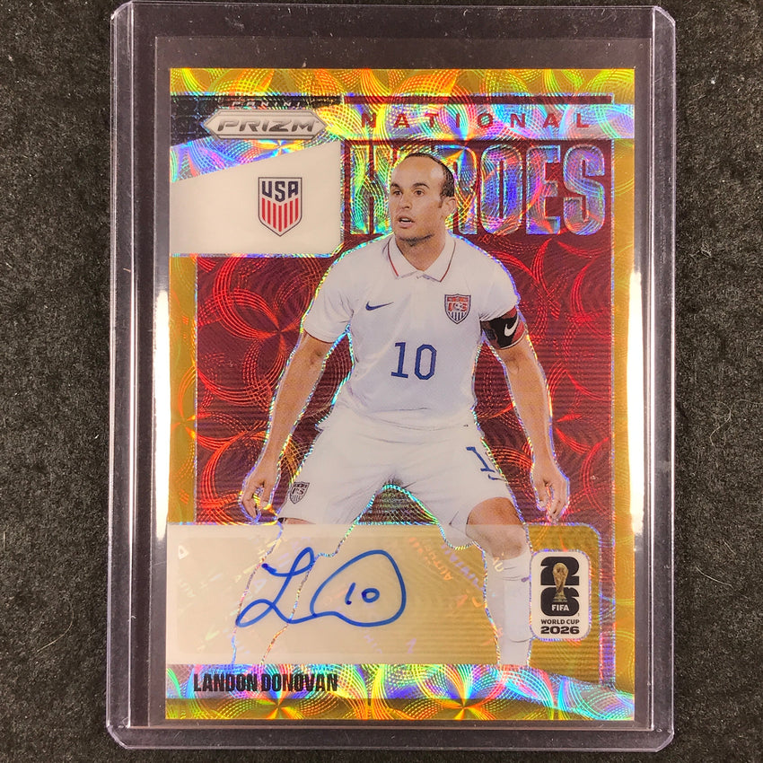 2026 Prizm FIFA World Cup LANDON DONOVAN National Heroes Auto Choice Gold 3/10