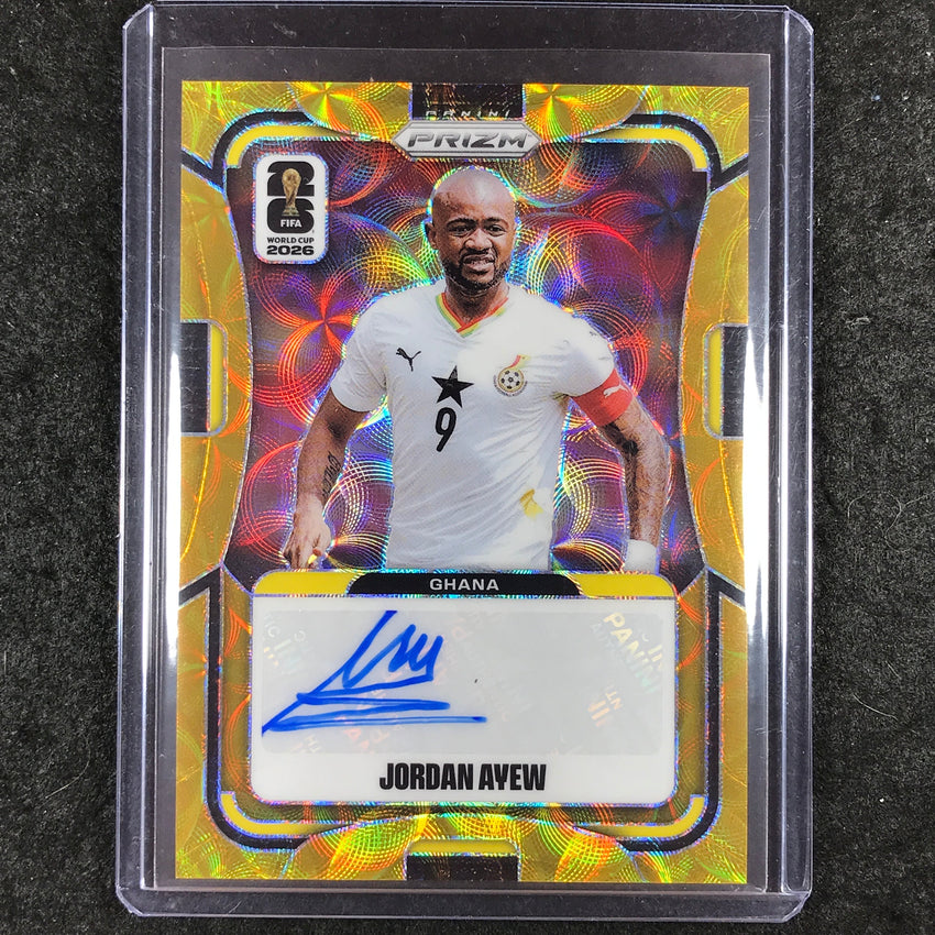 2026 Prizm FIFA World Cup JORDAN AYEW Signatures Auto Choice Gold 8/10