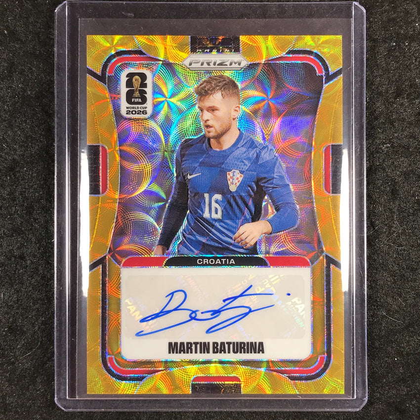 2026 Prizm FIFA World Cup MARTIN BATURINA Signatures Auto Choice Gold 4/10