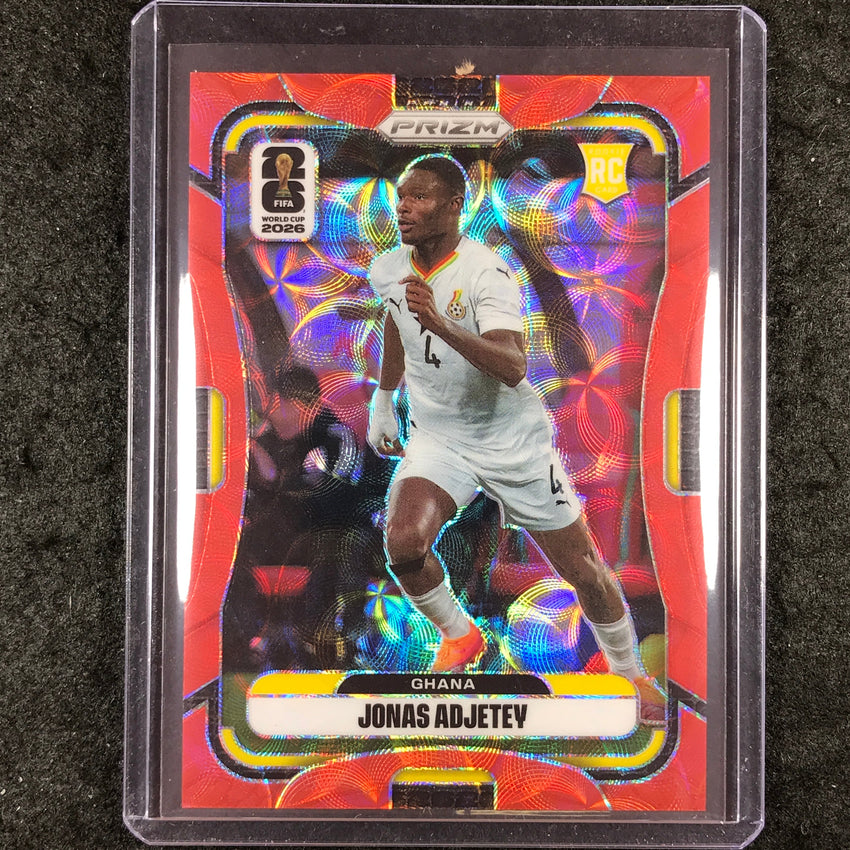 2026 Prizm FIFA World Cup JONAS ADJETEY Rookie Choice Red /85 #233