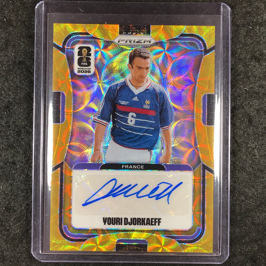 2026 Prizm FIFA World Cup YOURI DJOURKAEFF Signatures Auto Choice Gold 4/5