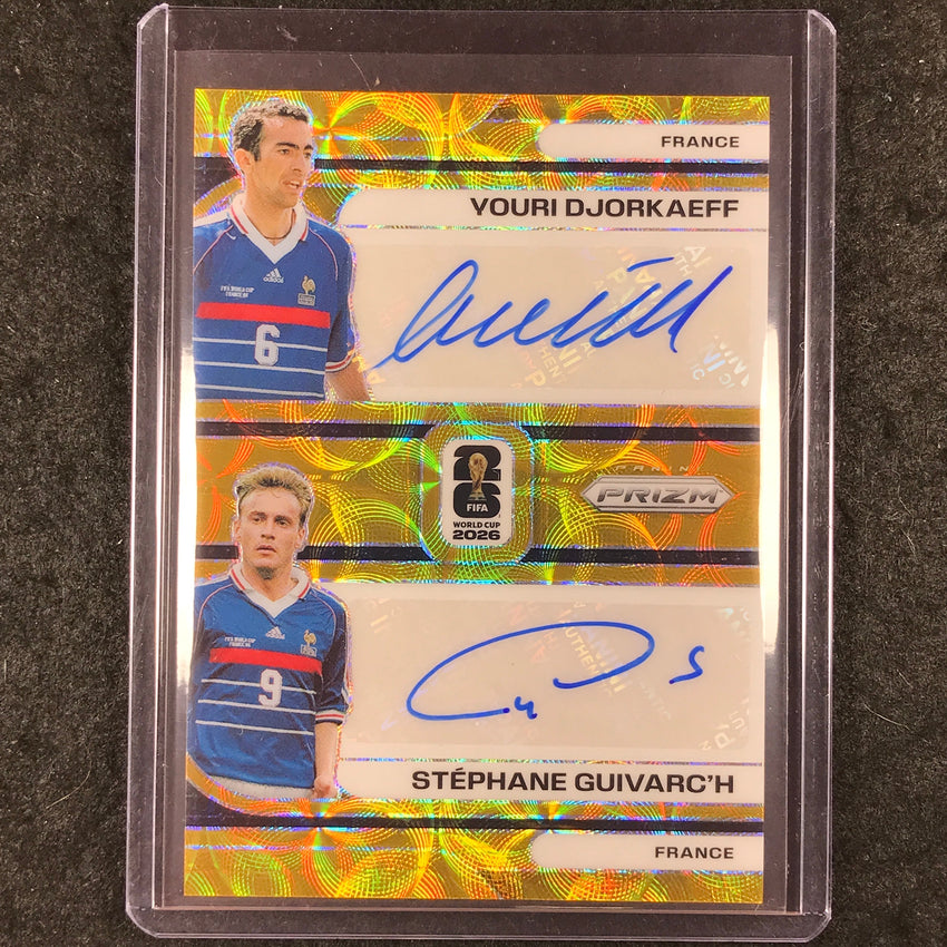 2026 Prizm FIFA World Cup DJOURKAEFF GUIVARC'H Dual Auto Choice Gold 2/10