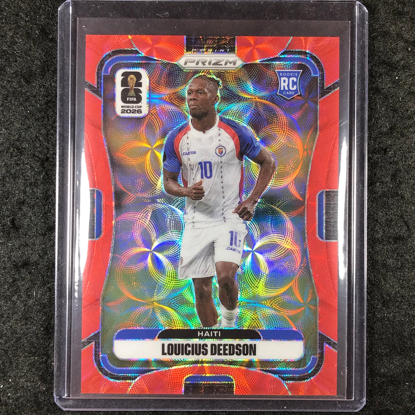 2026 Prizm FIFA World Cup LOUICIUS DEEDSON Rookie Choice Red /85 #237