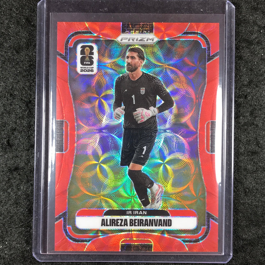 2026 Prizm FIFA World Cup ALIREZA BEIRANVAND Choice Red /85 #244