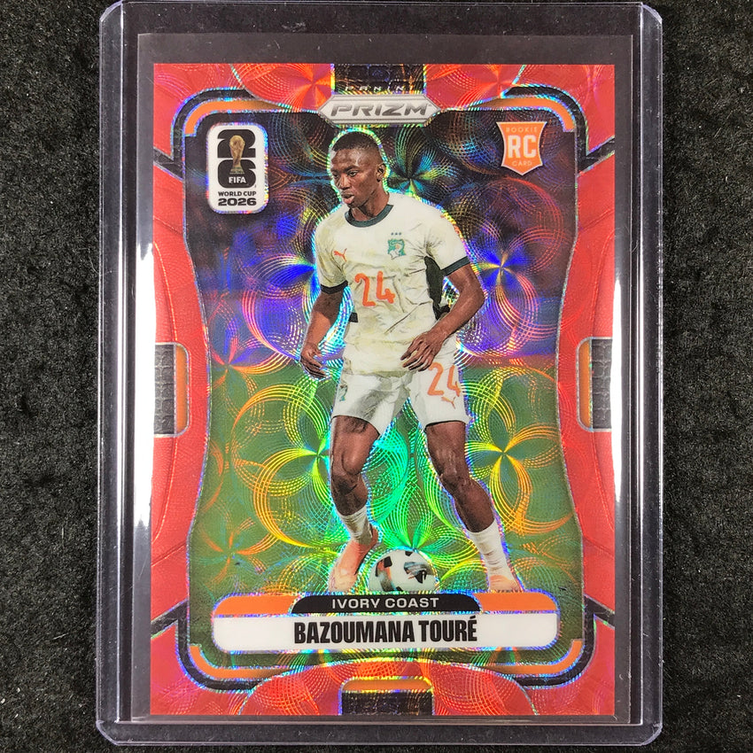 2026 Prizm FIFA World Cup BAZOUMANA TOURE Rookie Choice Red /85 #252
