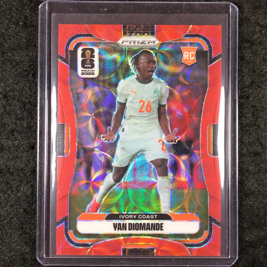 2026 Prizm FIFA World Cup YAN DIOMANDE Rookie Choice Red /85 #257