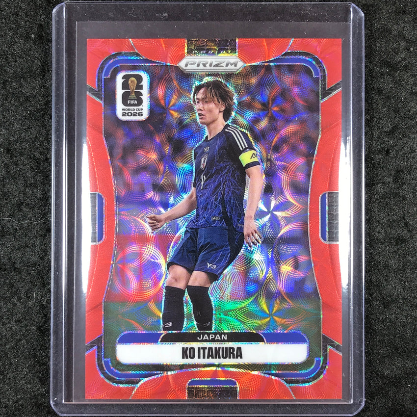 2026 Prizm FIFA World Cup KO ITAKURA Choice Red /85 #259