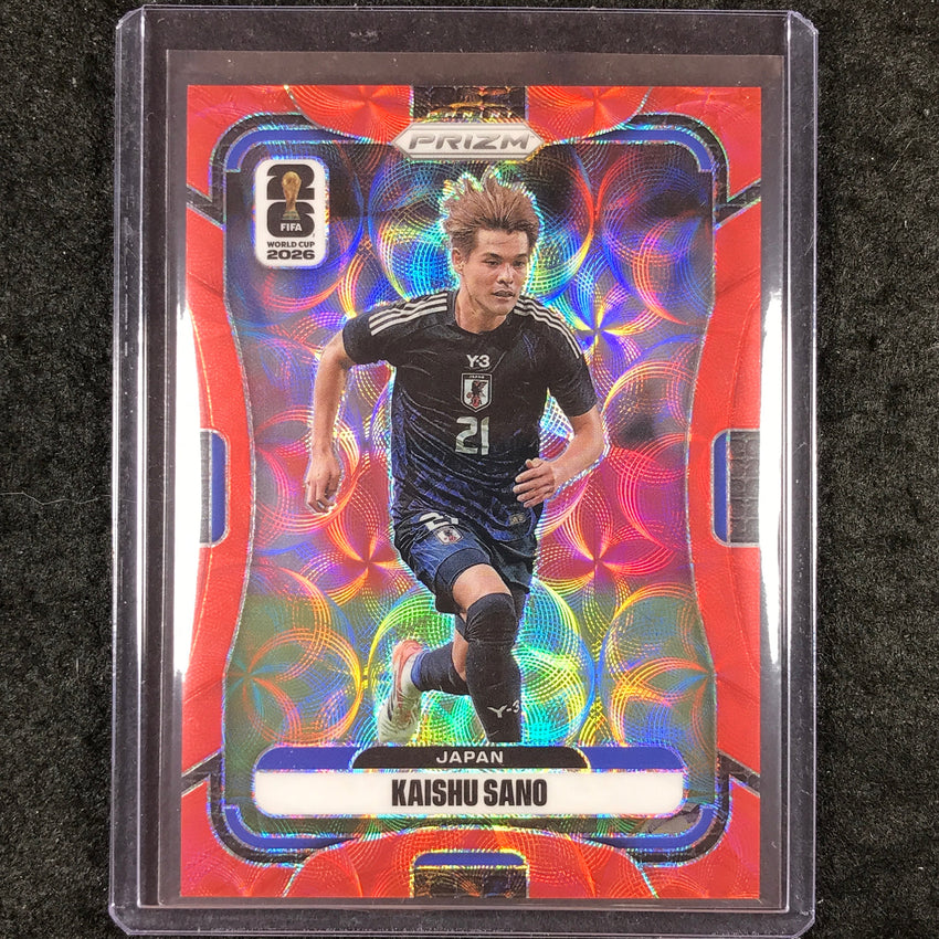 2026 Prizm FIFA World Cup KAISHU SANO Choice Red /85 #261