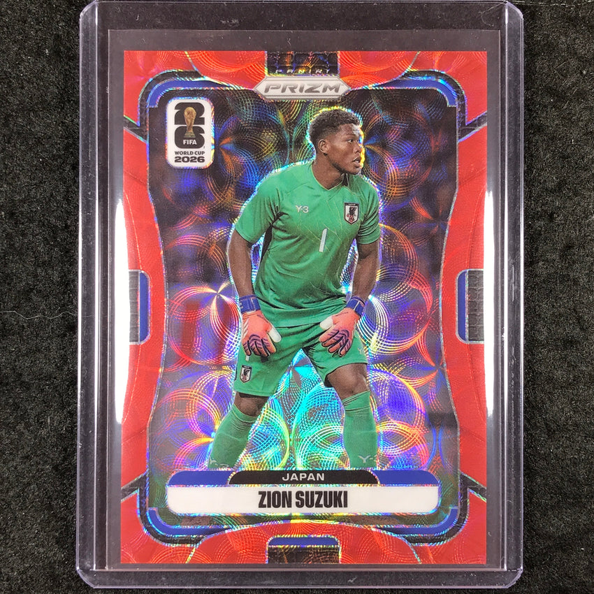 2026 Prizm FIFA World Cup ZION SUZUKI Choice Red /85 #262