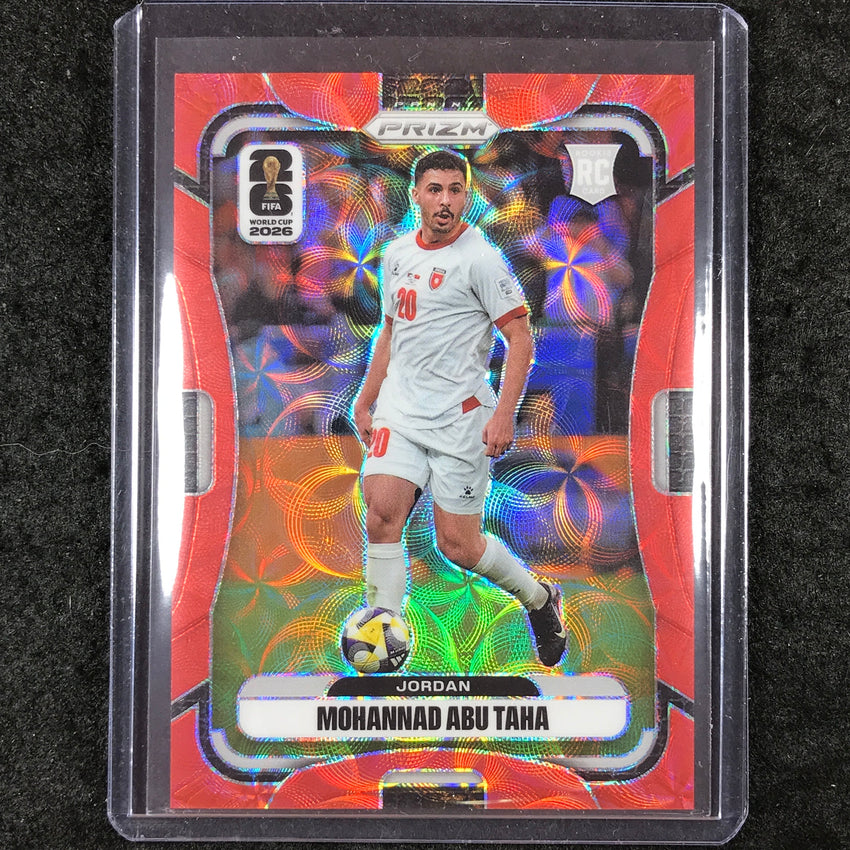 2026 Prizm FIFA World Cup MOHANNAD ABU TAHA Rookie Choice Red /85 #269