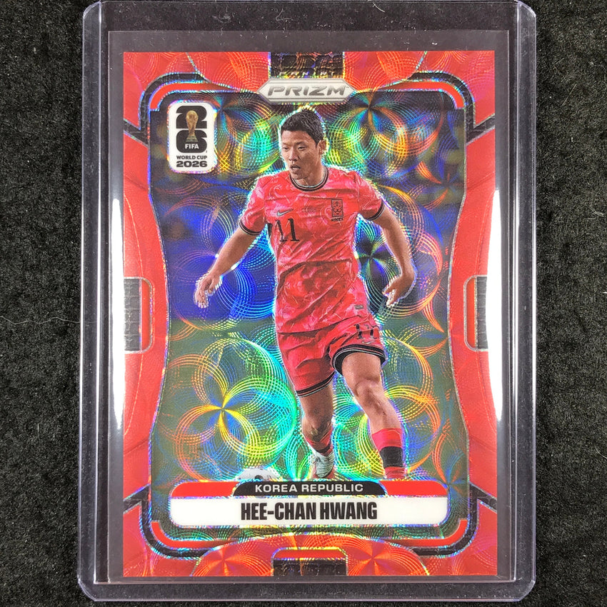 2026 Prizm FIFA World Cup HEE-CHAN HWANG Choice Red /85 #279