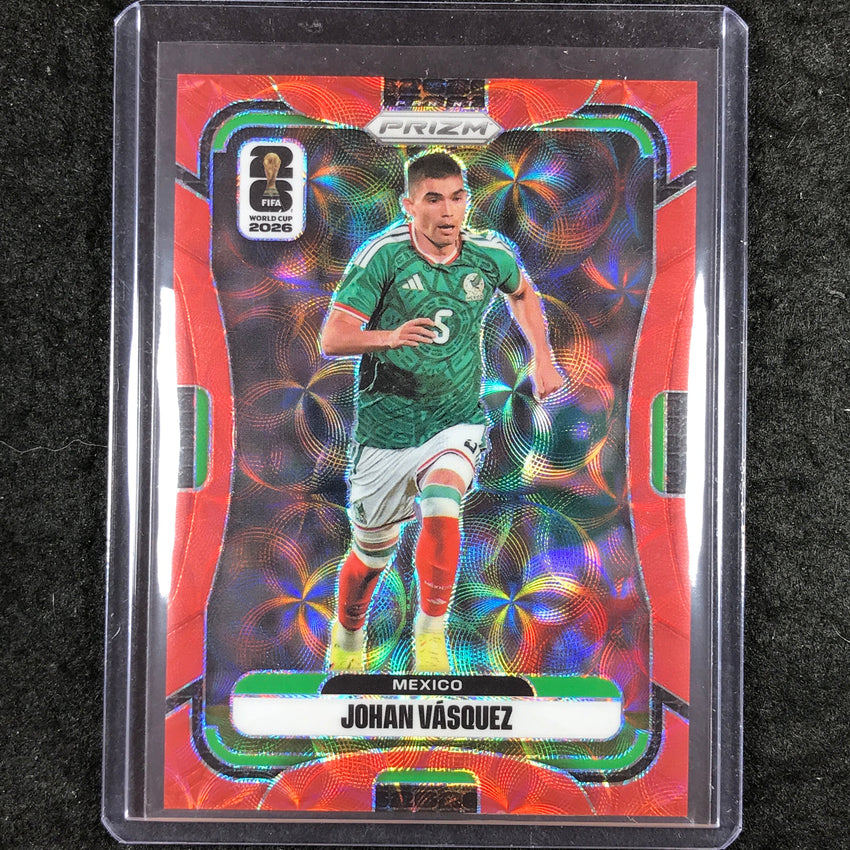 2026 Prizm FIFA World Cup JOHAN VASQUEZ Choice Red /85 #285
