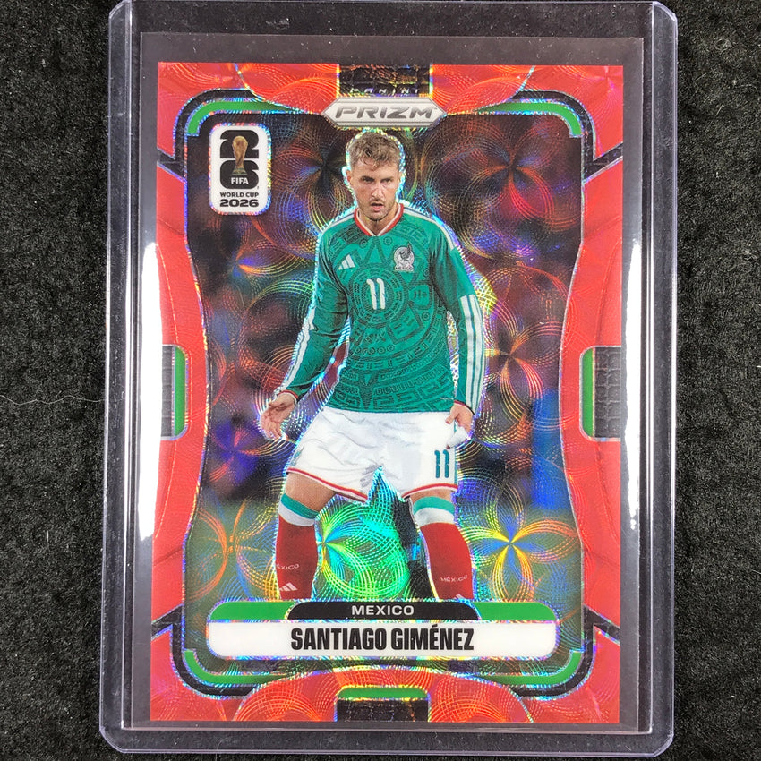 2026 Prizm FIFA World Cup SANTIAGO GIMENEZ Choice Red /85 #291