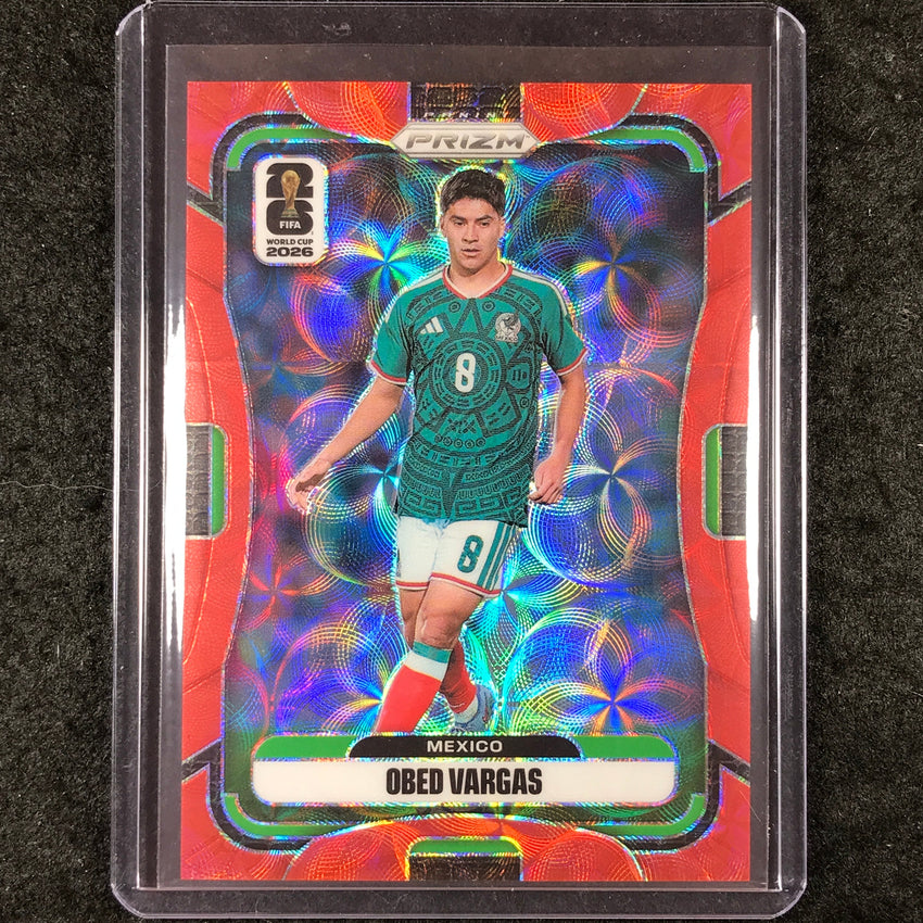 2026 Prizm FIFA World Cup OBED VARGAS Choice Red /85 #293