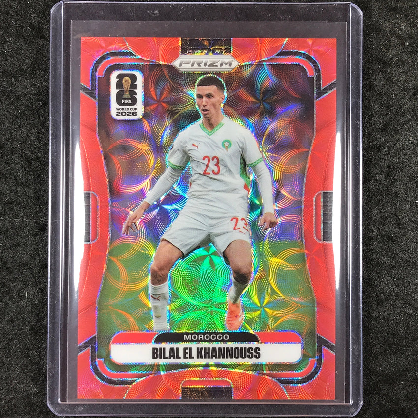 2026 Prizm FIFA World Cup BILAL EL KHANNOUSS Choice Red /85 #294