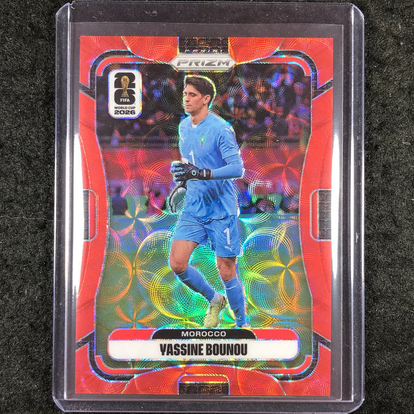 2026 Prizm FIFA World Cup YASSINE BOUNOU Choice Red /85 #296