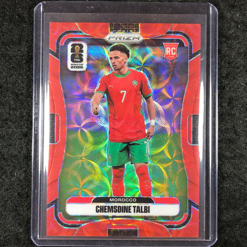 2026 Prizm FIFA World Cup CHEMSDINE TALBI Rookie Choice Red /85 #298