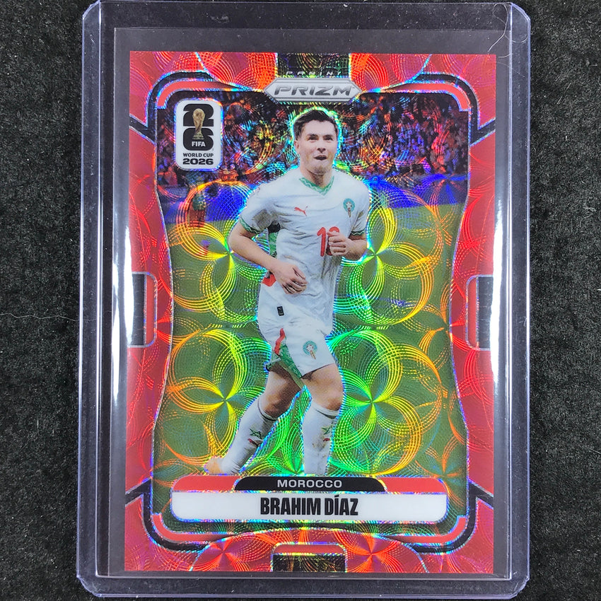 2026 Prizm FIFA World Cup BRAHIM DIAZ Choice Red /85 #305
