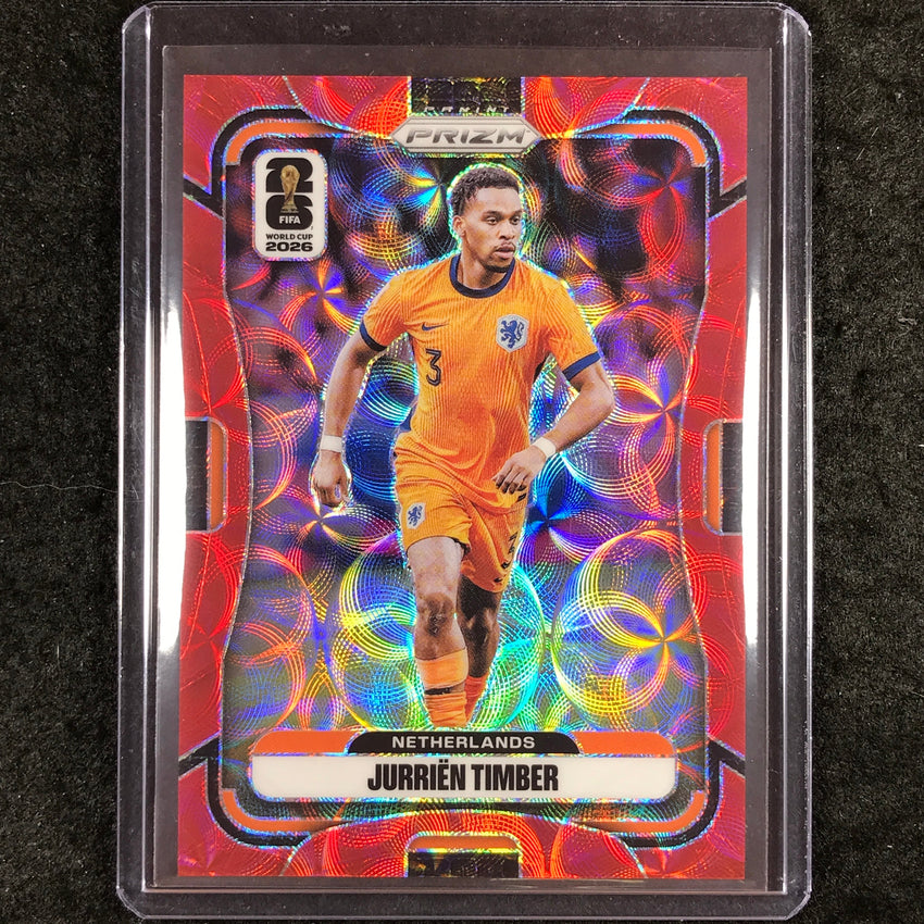 2026 Prizm FIFA World Cup JURRIEN TIMBER Choice Red /85 #309