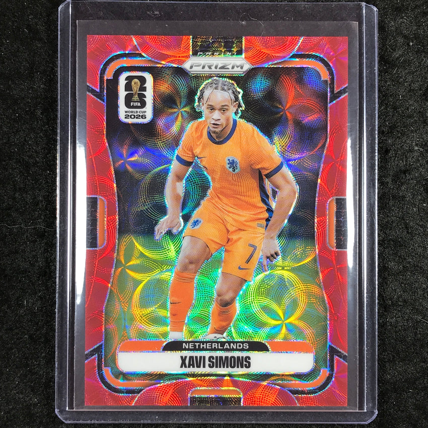 2026 Prizm FIFA World Cup XAVI SIMONS Choice Red /85 #313