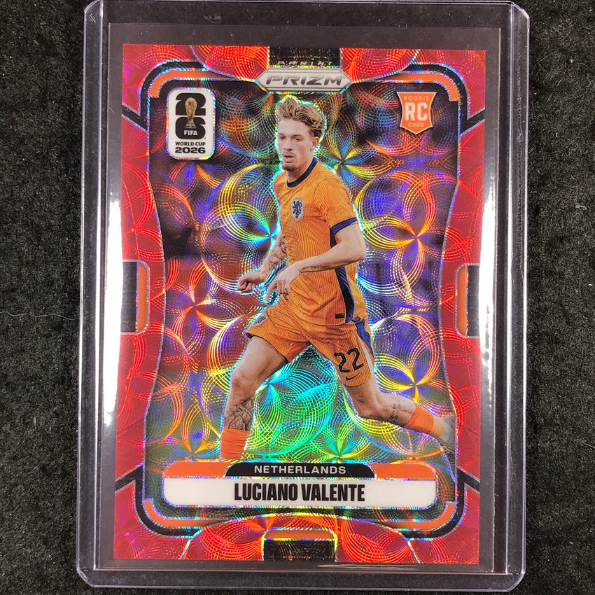 2026 Prizm FIFA World Cup LUCIANO VALENTE Rookie Choice Red /85 #314