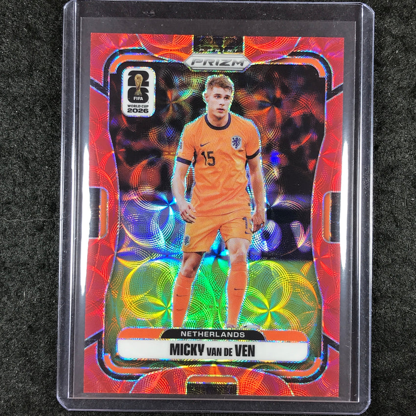 2026 Prizm FIFA World Cup MICKY VAN DE VEN Choice Red /85 #316