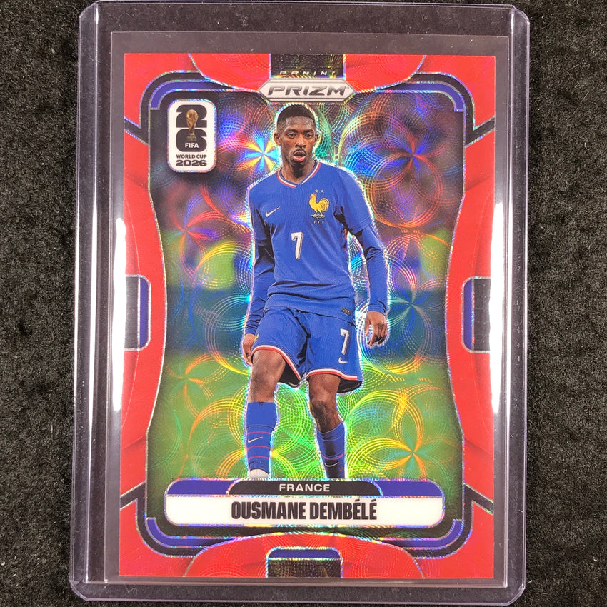 2026 Prizm FIFA World Cup OUSMANE DEMBELE Choice Red /85 #37
