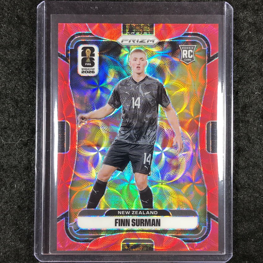 2026 Prizm FIFA World Cup FINN SURMAN Rookie Choice Red /85 #323