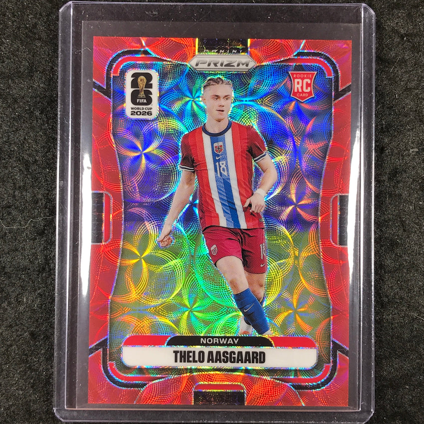 2026 Prizm FIFA World Cup THELO AASGAARD Rookie Choice Red /85 #331