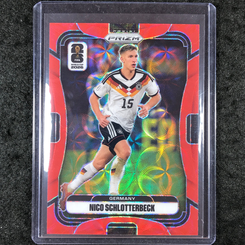 2026 Prizm FIFA World Cup NICO SCHLOTTERBECK Choice Red /85 #44
